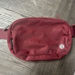 Lululemon Maroon Belt Bag